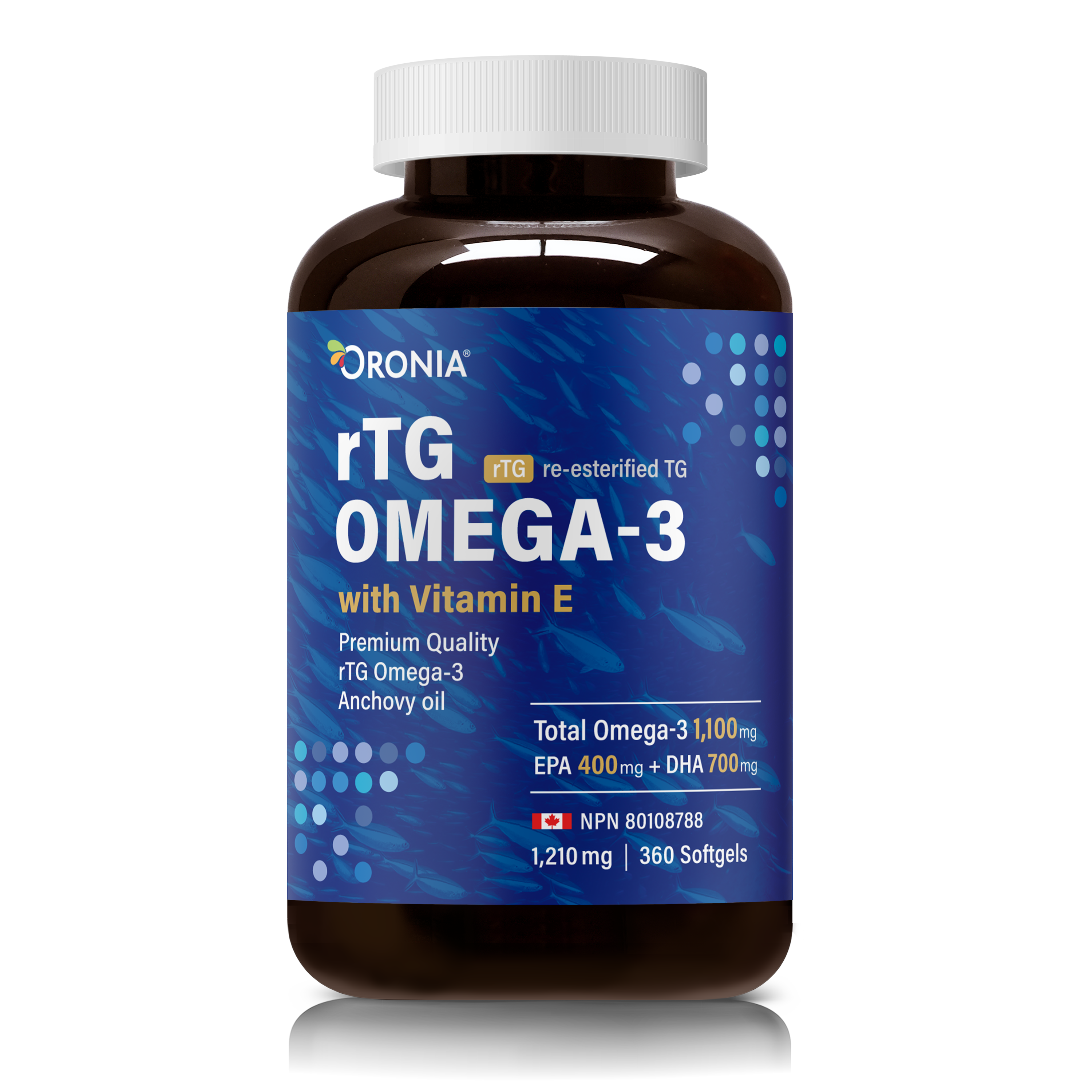 rTG Omega-3 with Vitamin E _ Value size – ORONIA