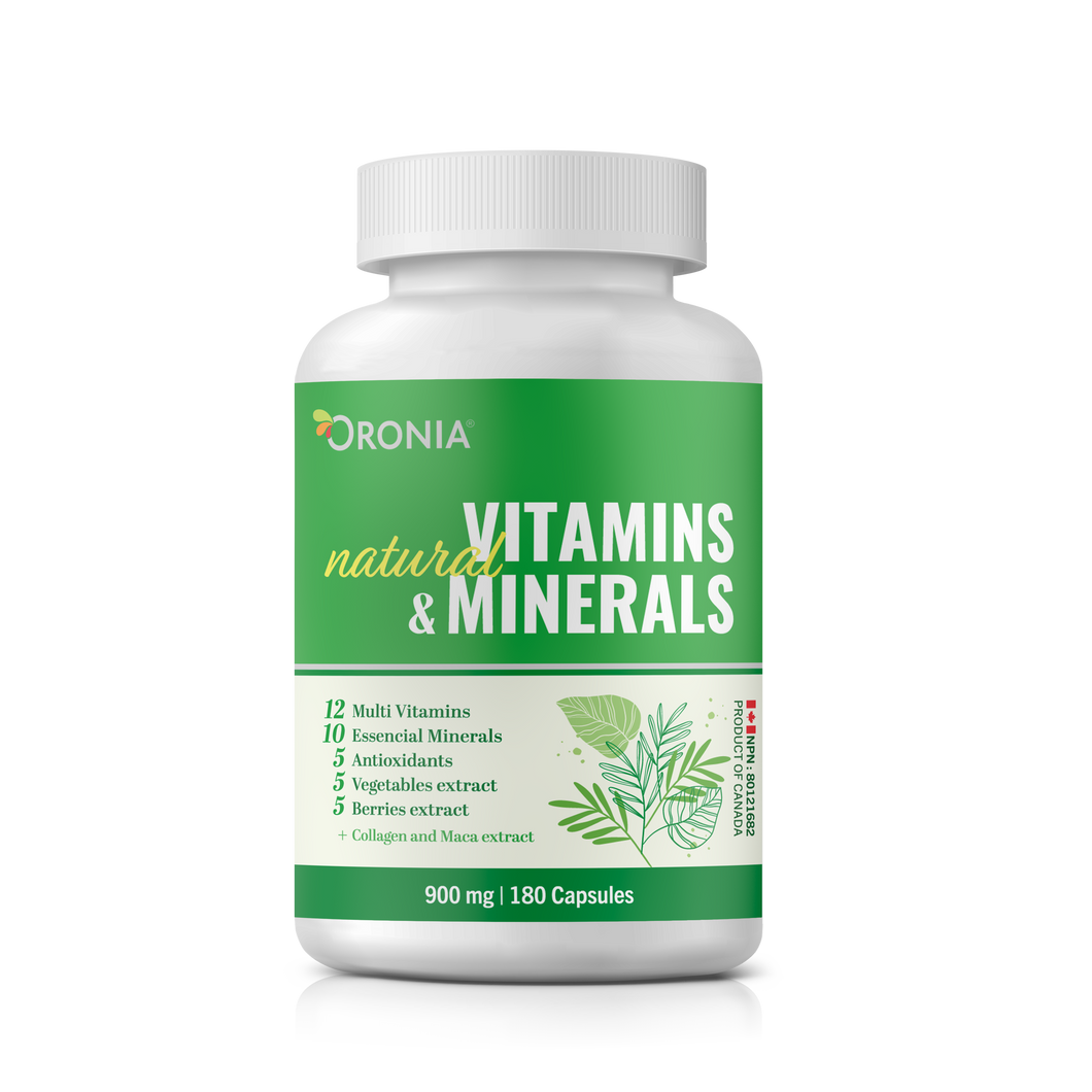 Natural Vitamins & Minerals 180 Capsules